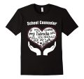 School Counselor Giving Heart T-shirt Supply