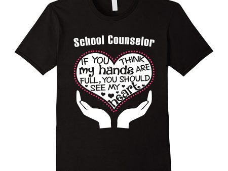 School Counselor Giving Heart T-shirt Supply