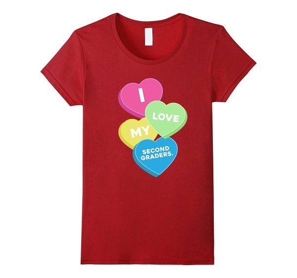 i love my second graders valentine day great gift t shirt Online Sale