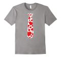 Valentine s Day Hearts Neck Tie T-Shirt For Kids & Adults Online Sale