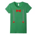 Valentine s Day Bow Tie  Suspenders and Hearts Shirt For Discount