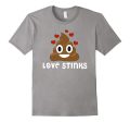 Valentines Day Shirt Kids Women Love Stinks Poop Emoji Funny Hot on Sale