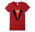 Valentine s Day Shirt For Boys Hearts Tuxedo Bow Tie Tee Supply