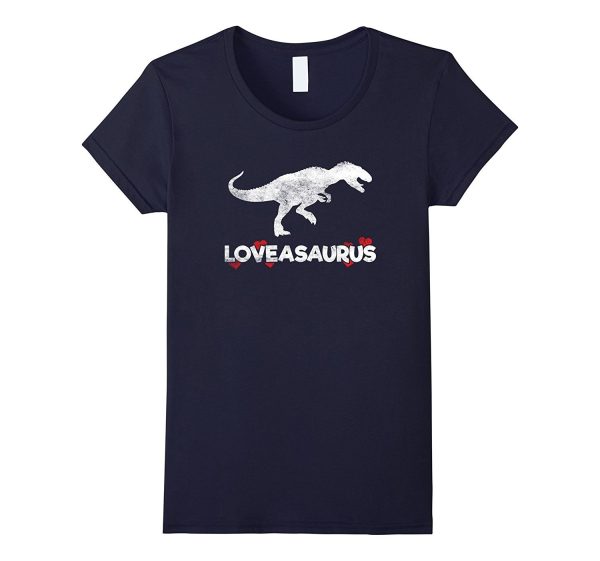 Loveasaurus Dinosaur Heart Valentines Day T-Shirt Boys Girls Discount