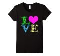 Valentines Day Shirts For Girls LOVE Heart Women Supply