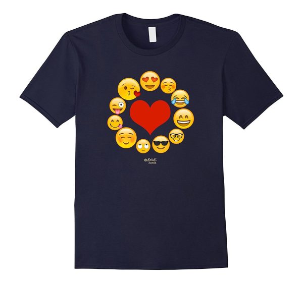 Emoji Heart Valentine s Day Shirt Emoji Circle Love Heart Online