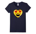 Emoji Heart Valentine s Day Shirt Cat Heart Emoji Shirt Fashion