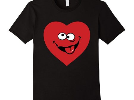 Love Heart Face With Best Emotion Happy Valentine Day T-Shir Fashion