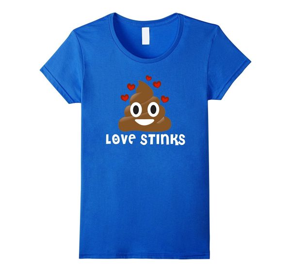 Valentines Day Shirt Kids Women Love Stinks Poop Emoji Funny Hot on Sale