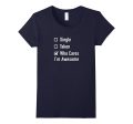 I m Awesome Anti Valentines Day T Shirt A Gift for Singles Online now