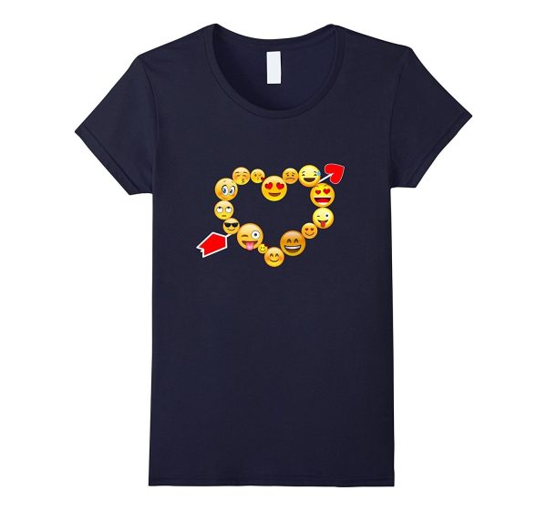 Emoji Heart Valentine s Day Shirt Emoji Love Heart Online Hot Sale