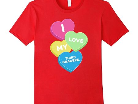 i love my third graders valentine day great gift t shirt Online