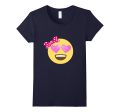 Emoji Shirt Glitter Heart Eyes Bow Valentines Day Shirt Kids Online Hot Sale