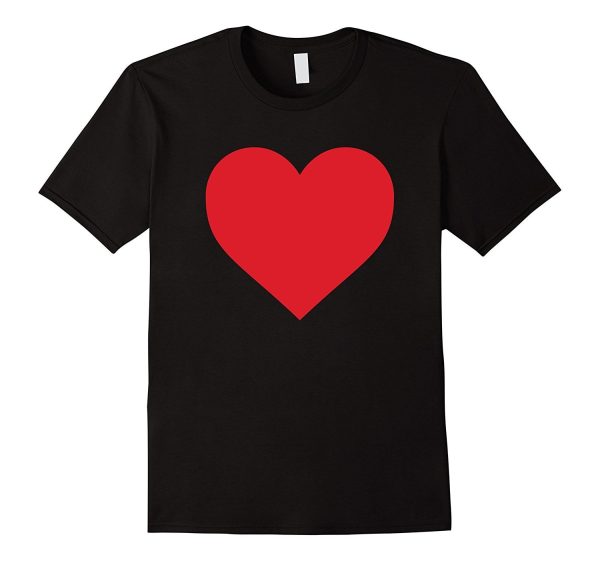 Short Sleeve Red Heart Valentine s Day Shirt Women Girls Top For Discount