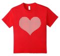 Red Heart Valentine s Day Shirt Women Girls Top Discount