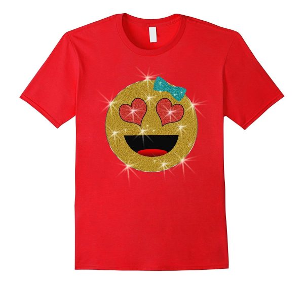 Valentine s Day Emoji Face T-Shirt for Kids and Women Supply