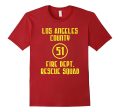 Los Angeles County 51 Fire Dept. Rescue Squad T Shirt Hot on Sale