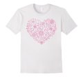 I Love you T shirt Floral Heart Saint Valentine s Day gift Supply