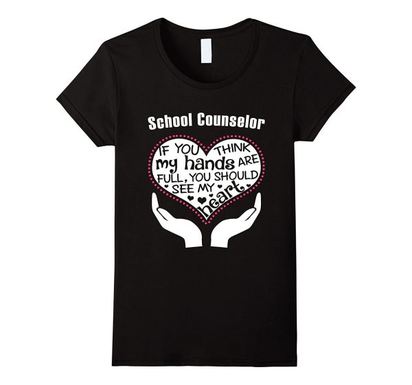 School Counselor Giving Heart T-shirt Supply