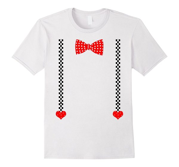 Valentine s Day Bow Tie  Suspenders and Hearts Shirt For Discount