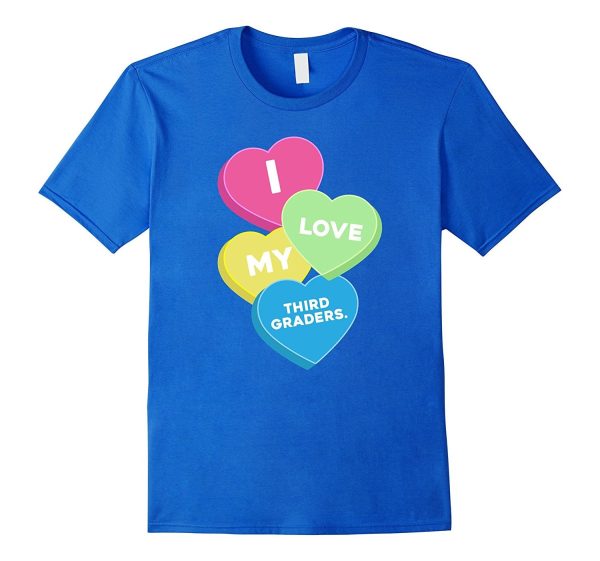 i love my third graders valentine day great gift t shirt Online