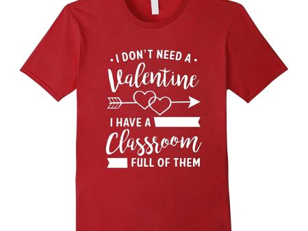 Teacher Valentine s Day Shirt  Funny Classroom School Gift on Sale