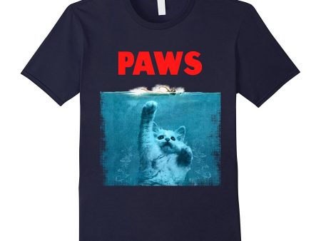 Paws Kitten Meow Parody Funny Tshirt Cat Lover Gifts Supply