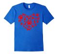 Dog Paw Heart Valentine Tshirt Hot on Sale