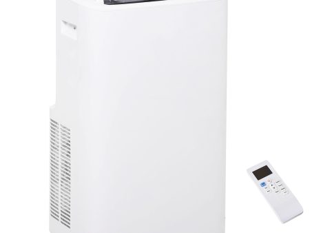 HOMCOM 12000 BTU Portable Air Conditioner for Rooms Uo to 549 Sq.Ft., 4-in-1 Mobile AC Unit with Dehumidifier, Cooling Fan, Sleep Mode, Remote Control, 24H Timer, Window Installation Kit, White Discount