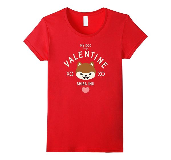 Valentine s Day Shiba Inu Tee Hot on Sale