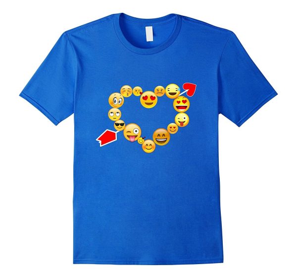 Emoji Heart Valentine s Day Shirt Emoji Love Heart Online Hot Sale