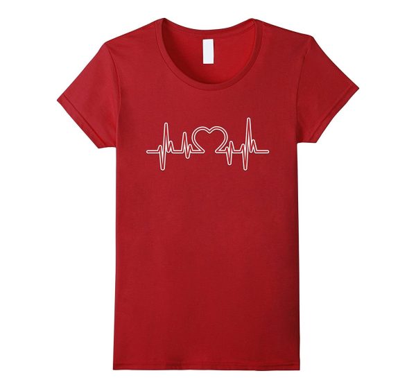 Nurse Heartbeat Heart Beat Shirt - Valentine Heart T shirt For Sale