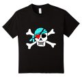 Kids Boy s Valentines Day T Shirt Pirate Skull Heart Patch Fashion