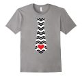 Valentines Day Heart Necktie T-Shirt For Kids & Adults For Cheap