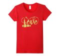 Valentines Day Shirt Love Hair Stylist Hairdresser Gift Gold Online now