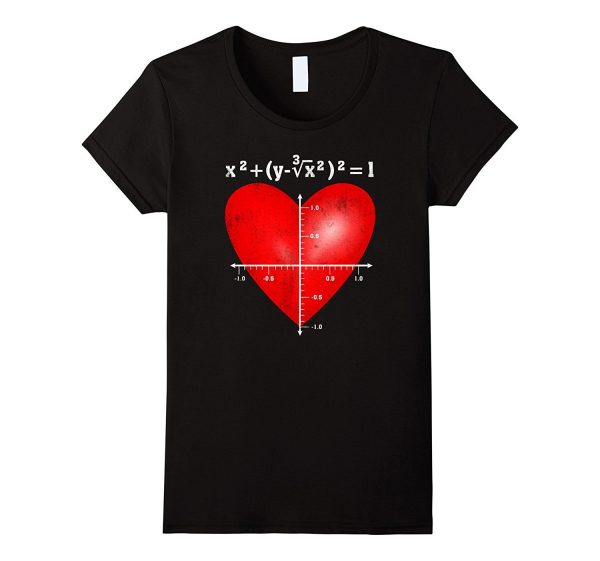 PREMIUM  Love Heart Equation  Math Valentine s Day T-shirt on Sale