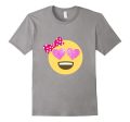 Emoji Shirt Glitter Heart Eyes Bow Valentines Day Shirt Kids Online Hot Sale