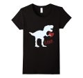 Kids Dinosaur Happy Valentine s Day Red Raglan Online Sale