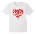 Red Hearts Valentine s Day T-Shirt Gift - Unisex Online now