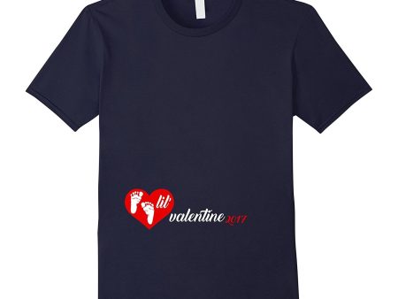 Lil Valentine Shirt  Cute Pregnancy Announcement Heart Gift Online now