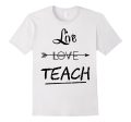 Teacher Shirt Valentines Day live love teach students tshirt Online Sale