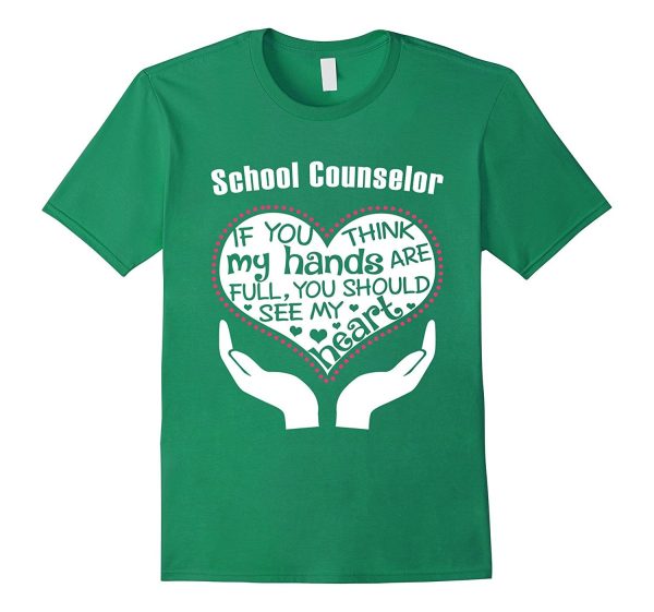 School Counselor Giving Heart T-shirt Supply