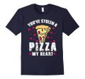 Funny Pizza Valentines Day Shirt Stolen Heart Food Cute Online now