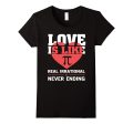 Love Is Like Pi Never Ending Funny Valentine T-Shirt Online Hot Sale