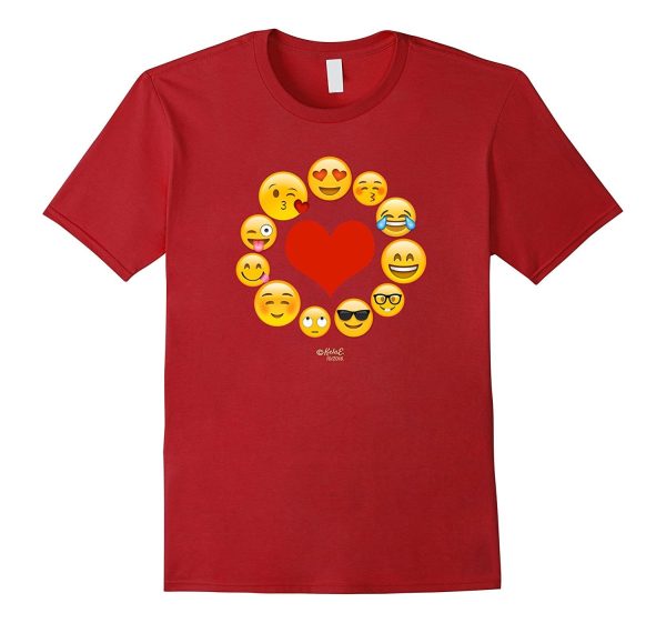 Emoji Heart Valentine s Day Shirt Emoji Circle Love Heart Online