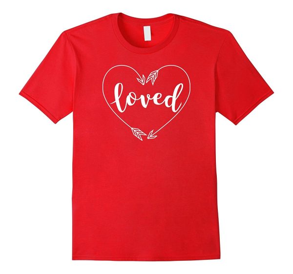 Happy Valentines Day Gifts Loved T-Shirt For Kids Boys Girls Hot on Sale