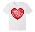 Happy Valentine s Day T-shirt with Big Heart for February 14 Hot on Sale