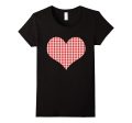 Red Heart Valentine s Day Shirt Women Girls Top Discount