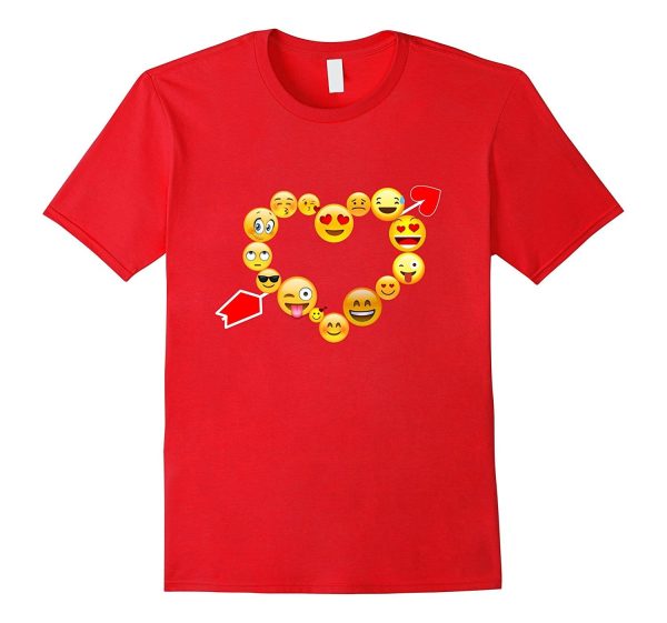 Emoji Heart Valentine s Day Shirt Emoji Love Heart Online Hot Sale