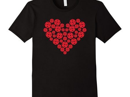 Pickleball - Cute Heart Valentine s Day T-Shirt Fashion